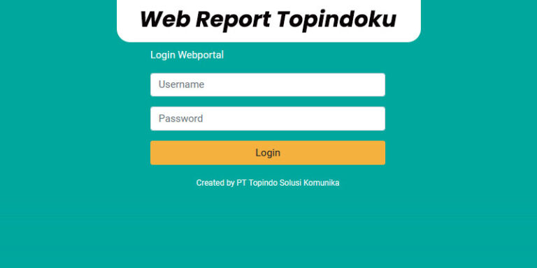 Cara Log In Web Report Topindoku Pulsa Topindo Solusi Komunika